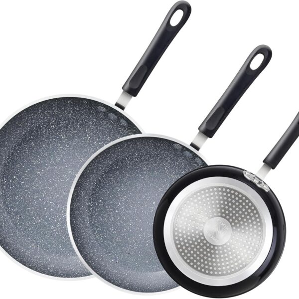 d5198e2f-0407-4679-ba39-0a661f30639c.jpg Cook N Home - Professional 8/10/12 Inch Heavy Nonstick Frying Pan Set, Skillets with Non-Stick Coating, Induction - black/marble