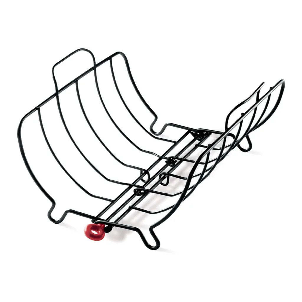 d5c4f22d-3ae7-4d8a-bf19-d47c763efff3.jpg Cuisipro - Roast & Serve Non-Stick Turkey and Poultry Roasting Rack - Black