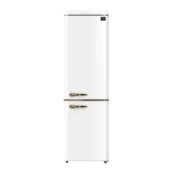 d65c8458-f001-48d9-af94-f82e1eb7dc1e.jpg Forno Appliances - Storico 9 Cu. Ft. Retro Compact Refrigerator with Bottom-Freezer - White