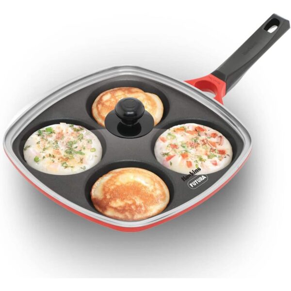 d6ea81a5-497f-4b38-a1db-8b0dfddbfc2a.jpg Hawkins - DCMS30G 30cm Multi Snack Pan with Glass Lid - Red