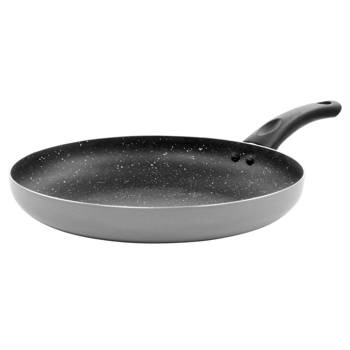 d735a480-a318-4717-8760-a03fad8212eb.jpg Oster - Luneta 12 Inch Aluminum Nonstick Frying Pan With Bakelite Handle in Grey - Gray