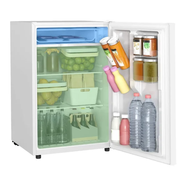 d793c587-3ff9-4834-a627-c3e1c47b6d1e.jpg Homcom - 4.5CuFt Energy Efficient Mini Fridge Freezer, Low Noise Black Compact Refrigerator w/Adjustable Thermo - White