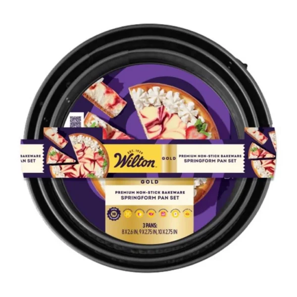 d8ad9af1-300a-4a8b-9968-c2663d5087f8.jpg Wilton - Gold Set Springform Pan Set Black 3 pc