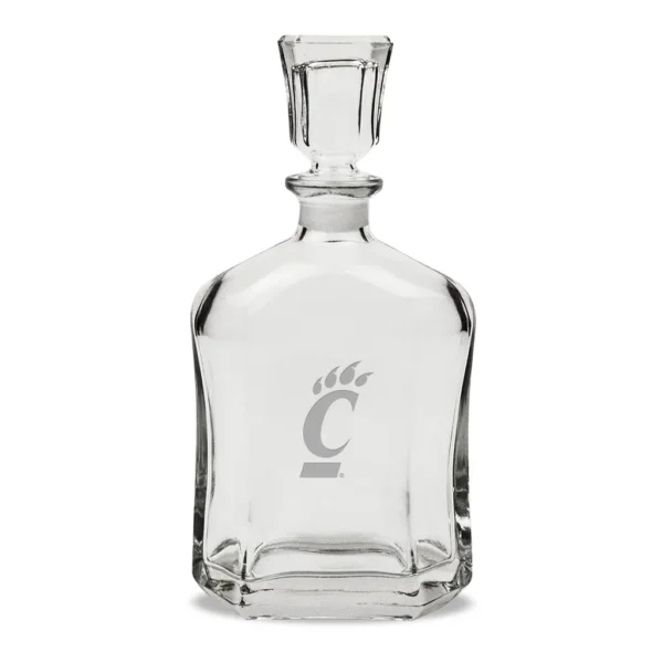 d8d5acd4-f051-494e-adbb-54d62e68c3fc.jpg Jardine - Cincinnati Bearcats 23.75oz. Crystal Whiskey Decanter - Multicolor