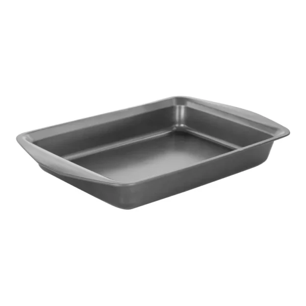 d90ddc65-3659-4bf2-891d-b50351f7620a.jpg Gibson - Baker's Friend 16.75 Inch Nonstick Steel Roasting Pan - Gray
