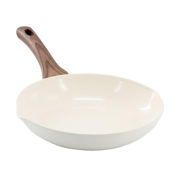 d931d2cd-c4bc-4f15-9e32-66d8e8d2ace9.jpg Oster - Amberg Choice 8 Inch Ceramic Nonstick Forged Aluminum Frying Pan - Off-White