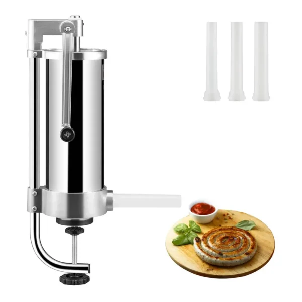 d99f6d4a-dabd-4950-a2dc-9651ea1db46a.jpg VEVOR ES-3L Sausage Stuffer, 5LBS/3L Capacity, 304 Stainless Steel Vertical Sausage Stuffer, Sausage Filling Machine – Silver