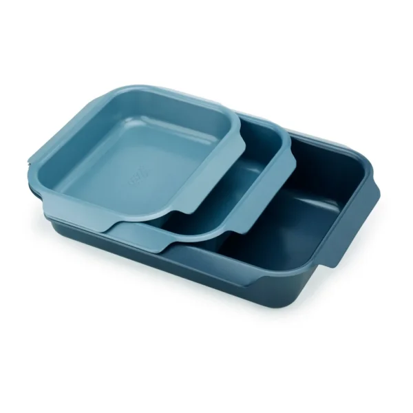 da122853-ffc7-4299-b8b5-46a4bde0c4ed.jpg Joseph Joseph - Nest Oven 3-piece Non-stick Roasting Pan Set with Easy Pull Handles - Blue