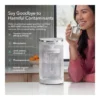 dab7e594-5029-4d58-935e-e83ad38e2713.jpg AquaTru - Carafe Smart Alkaline Countertop Water Purifier App-Connected 4-Stage Reverse Osmosis System with Glass Carafe - White