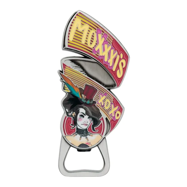 dcc1cc79-69a2-4e78-958c-5509e14881ea.jpg Fanattik - Borderlands Mad Moxxi Magnetic Enamel Metal Bottle Opener - Multi-Colored