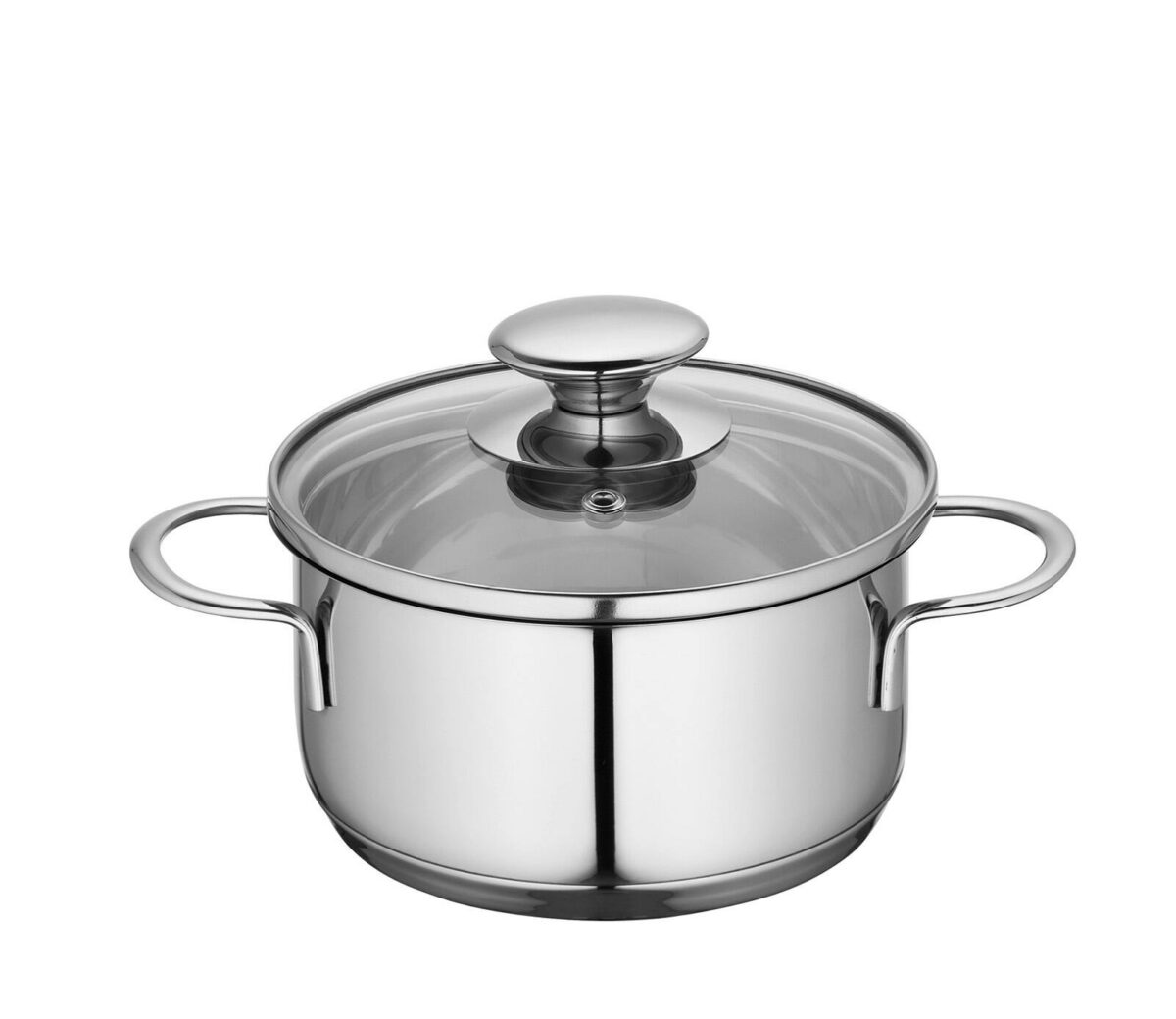 de884a3c-c8d8-4104-a281-f880e2b7ad2f.jpg Kuchenprofi - Mini Stockpot w/ Glass Lid, 1 qt., 5.5-Inch Diameter - Silver