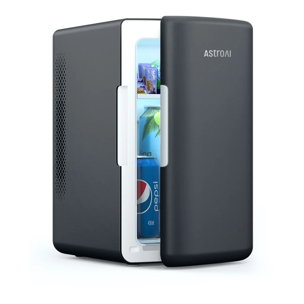 dec943bc-c23b-4169-965f-1c2bae38d31b.jpg AstroAI - Mini Fridge 6 Liter Makeup Skincare Refrigerator for Dorm Room, Bedroom - White