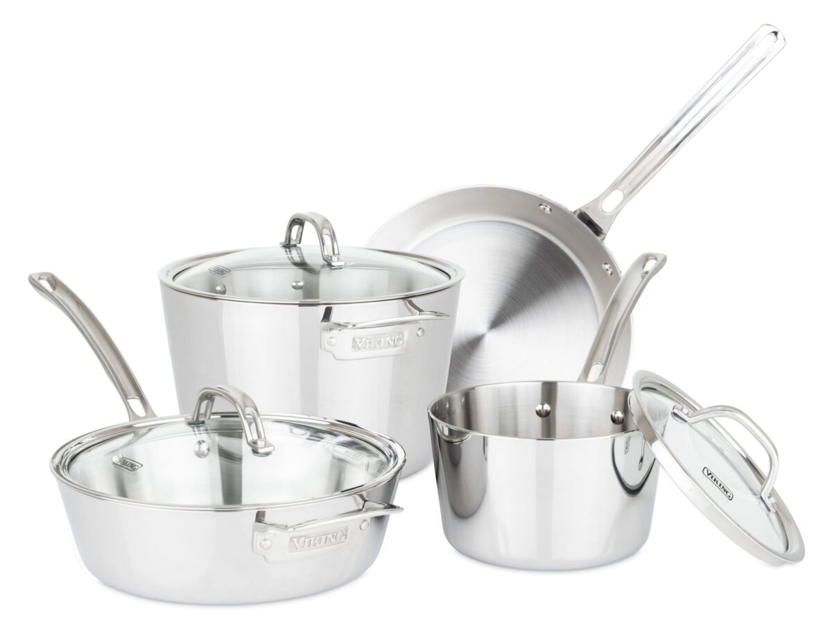 df2db23b-20ed-46b7-a5f8-879ad6d9fee2.jpg Viking - Contemporary 3 Ply 7-Piece Cookware Set- Mirror - Stainless Steel