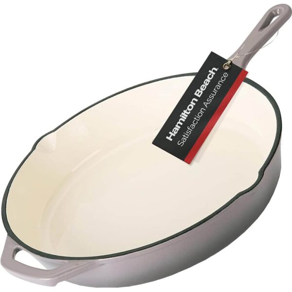 e1600b06-b7ba-4b16-9501-0ad3d44c1691.jpg Hamilton Beach - 12" Enameled Cast Iron Fry Pan - Gray