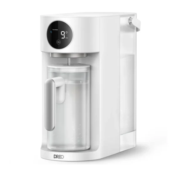 e24f832f-9980-4f7d-893b-0ef6975744af.jpg DREO - Countertop Water Filter 115 With 7-in-1 Reverse Osmosis Filtration System, Autofill Pitcher & Self-Cleaning - White