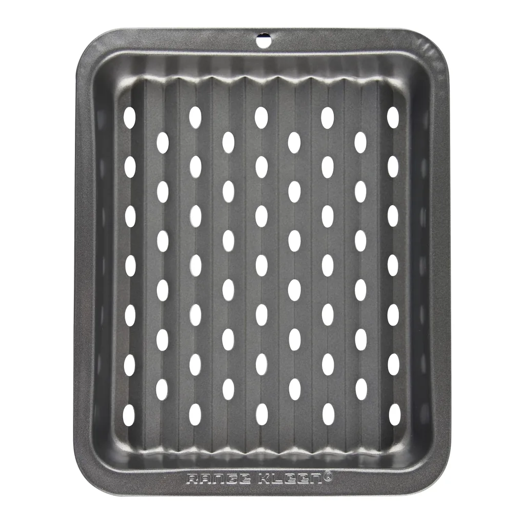 e254e862-6aed-4285-aa52-5b307629336b.jpg Range Kleen - B25SC Nonstick Toaster Oven Crisper Pan, 8 x 10-Inch - Alluring grey color