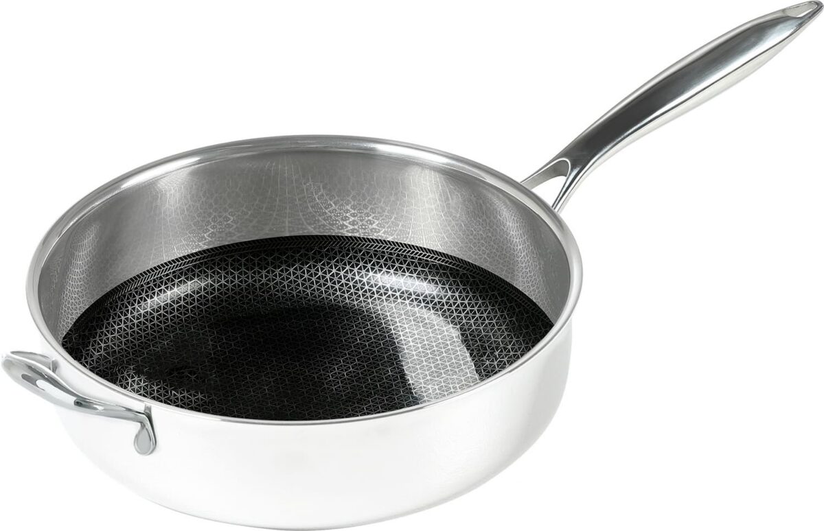 e2ecb67b-b2ce-48dc-82dc-6f35d68303dc.jpg Frieling - Black Cube Hybrid Quick Release 4.5-Quart Saute Pan w/Lid, 11-Inch - Silver