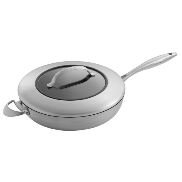 e6c6bd04-5eb6-4cb8-8775-120e247f454d.jpg Scanpan - CTX 12.75 Inch Nonstick Saute Pan with Lid, Stainless Steel - Silver