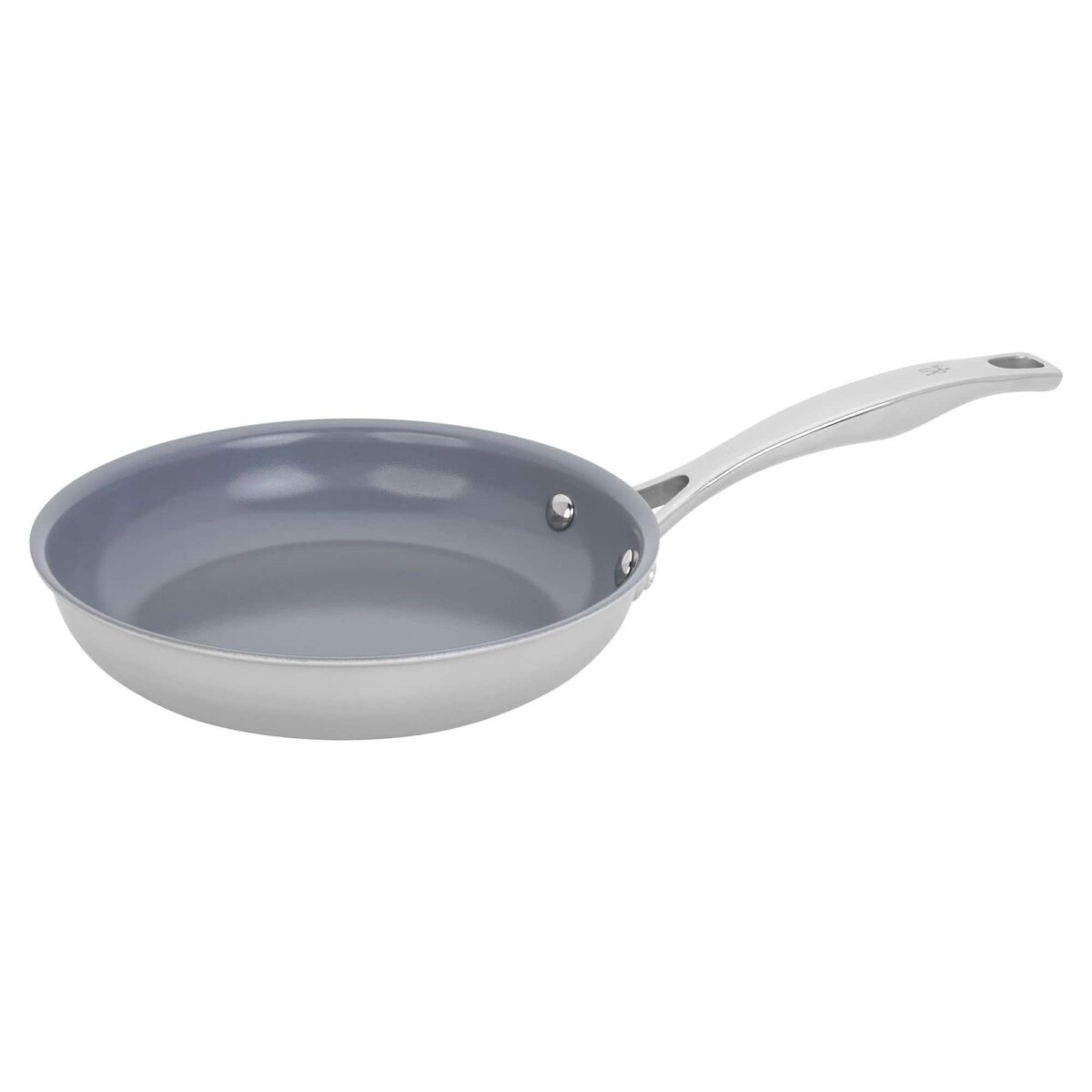 e7134fdd-7759-461f-9991-7c75f2bab1fb.jpg Henckels - Clad H3 8-inch Ceramic Nonstick Fry Pan - Stainless Steel