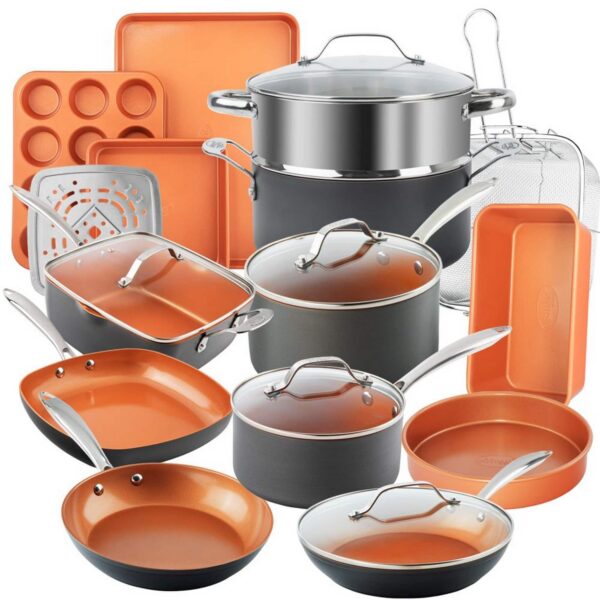 e812b8db-36cf-40c3-a6f1-5c32dfde8da1.jpg Gotham Steel - Pro Hard Anodized 20 Piece Cookware and Bakeware Set - Black