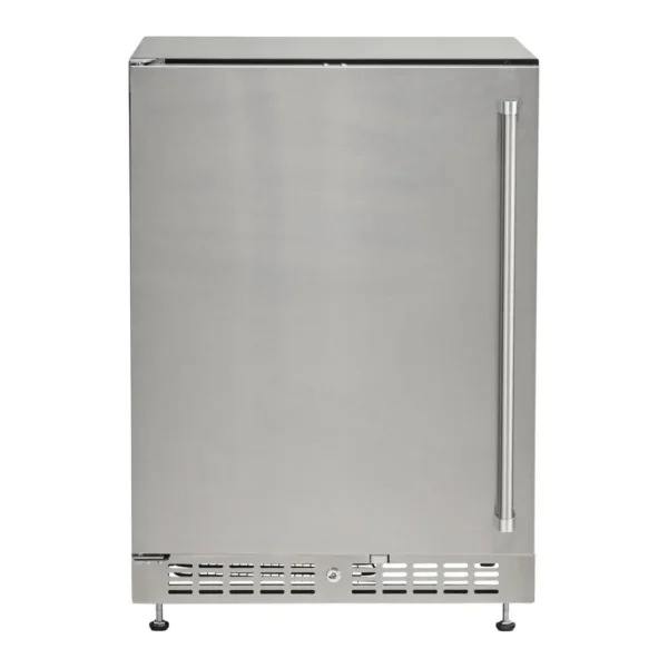 e8519331-e84d-4e87-868b-234ce1506813.jpg Coyote - Outdoor Living 24" 5.1 Cu. Ft. Built-in Compact Refrigerator with Reversible Hinge - Stainless Steel