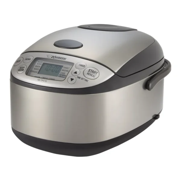 e9afe4a6-00cc-4276-8737-26854b55c24a.png Zojirushi NS-TPC10XT MiCom PFAS Free Rice Cooker and Warmer, 5.5 cups – Stainless Brown