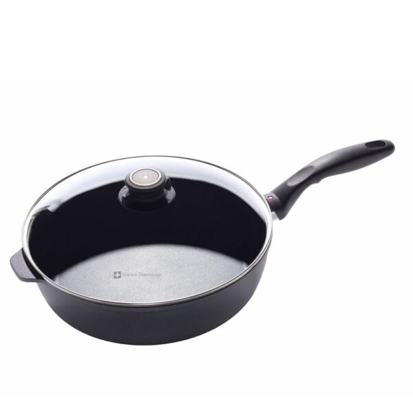 ea3f8f2a-318b-4da3-adb5-6bef8a20e4fa.jpg Swiss Diamond - 4.3 Quart Saute Pan With Lid - Black