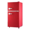 eace3bfa-3e59-47c3-a745-f29dfd848940.png Loheer - Retro 2.8 Cu. Ft. 2-Door Mini Fridge with Separate Freezer & LED Light - Green