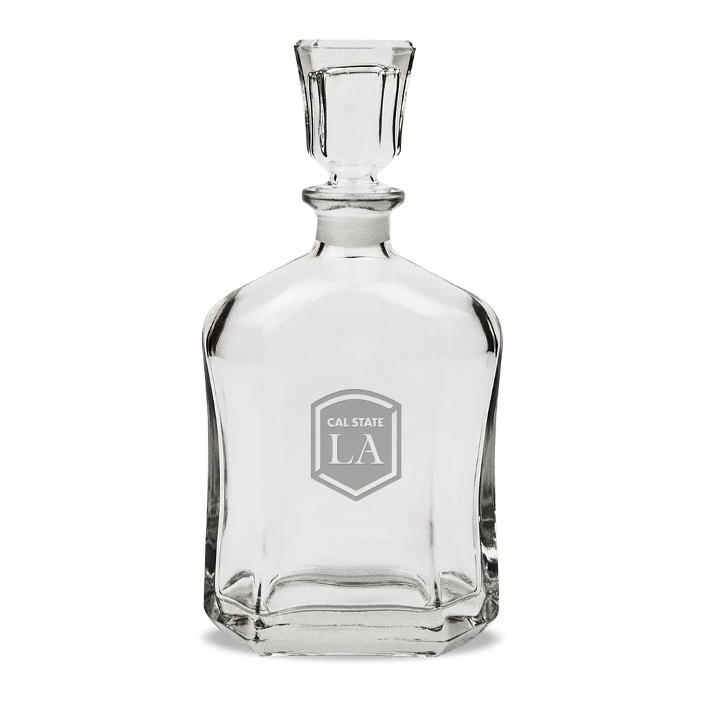 eb9f68b4-022b-41e9-973d-e488be95f9a7.jpg Jardine - Cal State L.A. Golden Eagles 23.75oz. Crystal Whisky Decanter - Multicolor