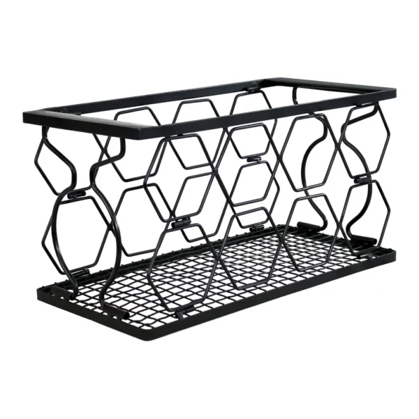 ebe36a52-628b-4c30-b7be-a884c0654fa7.jpg Sunnydaze - 8-Bottle Collapsible Wire Tabletop Wine Rack - Black