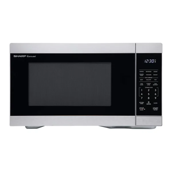 ecb8fe5f-16ec-408b-9cc0-dbadf294f962.jpg Sharp - 1.1 cu ft Countertop Microwave - Stainless Steel