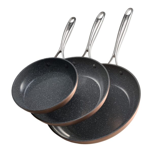 ecc3145b-3c37-48f8-a4e4-d7c1a0a5387b.jpg VEVOR - 3-Piece Nonstick Aluminum Frying Pan Set (8, 10, 12 in), Ceramic Coated Skillets with Heat-Resistant Handles - Gray