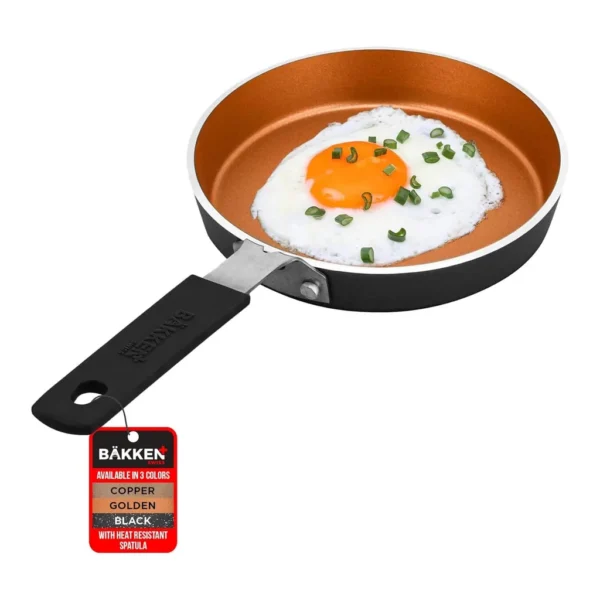 ed2bee66-8529-4d10-ba7d-5a1069b31177.jpg Bakken- Swiss - Bakken-Swiss Mini Egg & Omelet Pan Set – 5.5" Nonstick Skillet, Eco-Friendly, All Stoves Safe - Copper