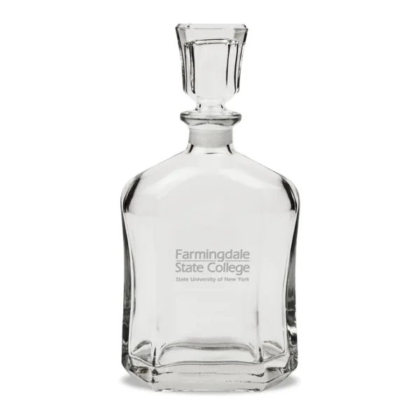 ee0d1825-8354-4a3c-8ad8-4ccc10906c6d.jpg Jardine - SUNY Farmingdale State Rams 23.75oz. Crystal Whisky Decanter - Multicolor