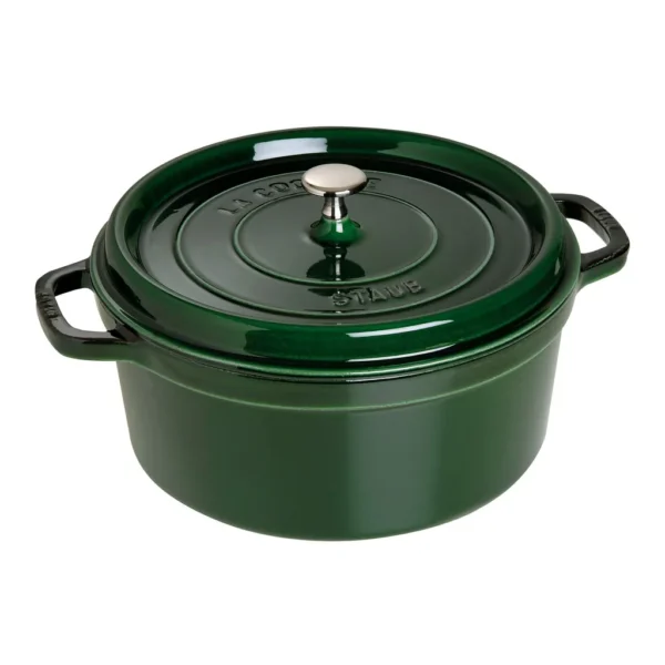 ee89e17a-0245-48e8-b437-f93914f2ef87.jpg Staub - Cast Iron Round Dutch Oven, Made in France, 7-qt - Basil