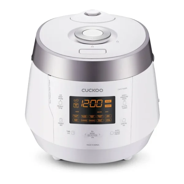 ef8ba3f9-1a47-4052-b0ce-920f4d317c1f.jpg Cuckoo CRP-P1009SW 10-Cup (Uncooked) / 20-Cup (Cooked) Heating Pressure Rice Cooker & Warmer with Nonstick Inner Pot – White