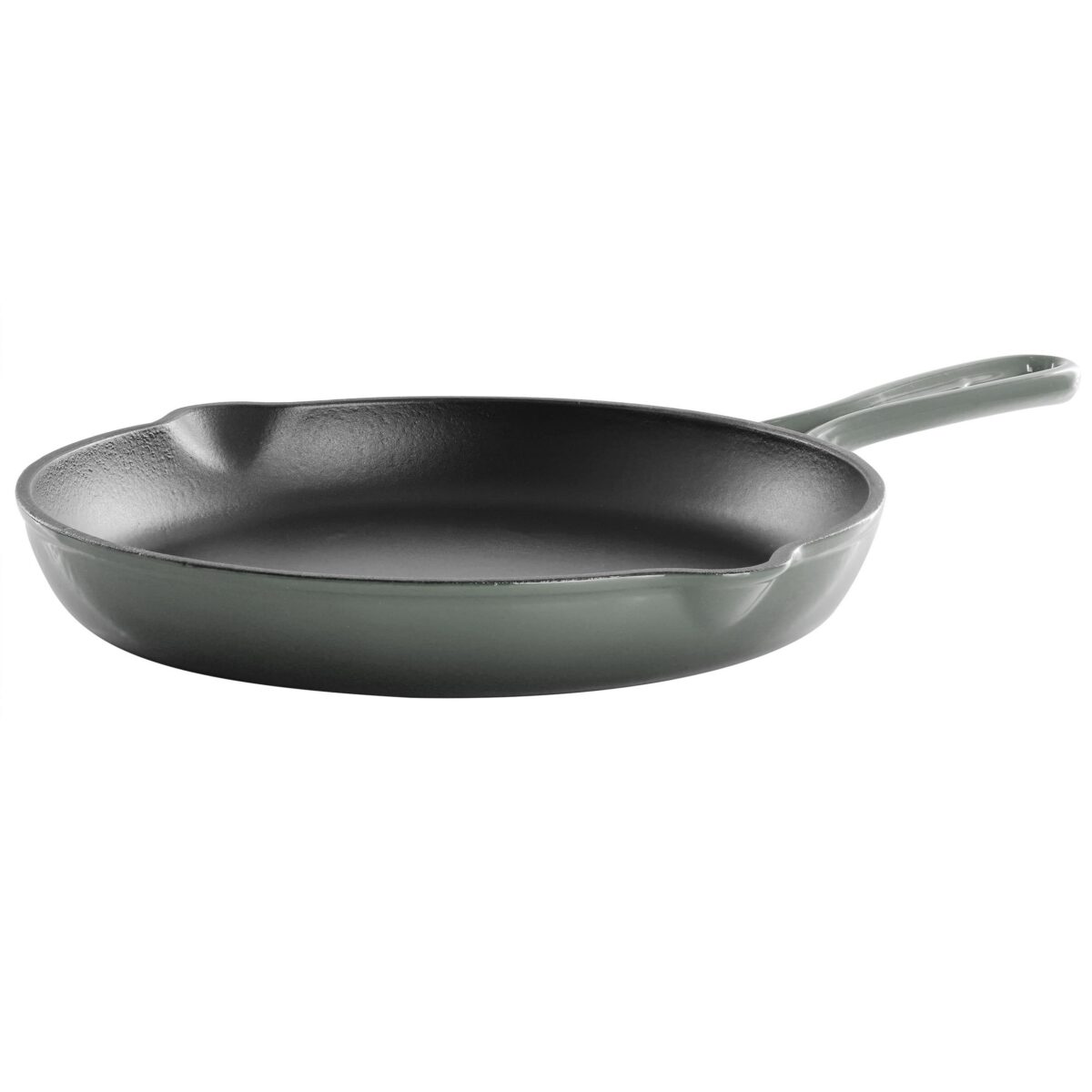 efdfaa52-a438-491e-b595-c73f9592ba4c.jpg MegaChef - Round 10.25 Inch Enameled Cast Iron Skillet in Gradient - Gray