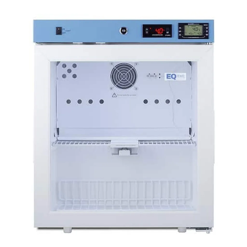 efef1ac9-4424-40ef-b471-6c612f3b6de6.jpg Eq Temp - 19" Wide Compact Medical Refrigerator - White