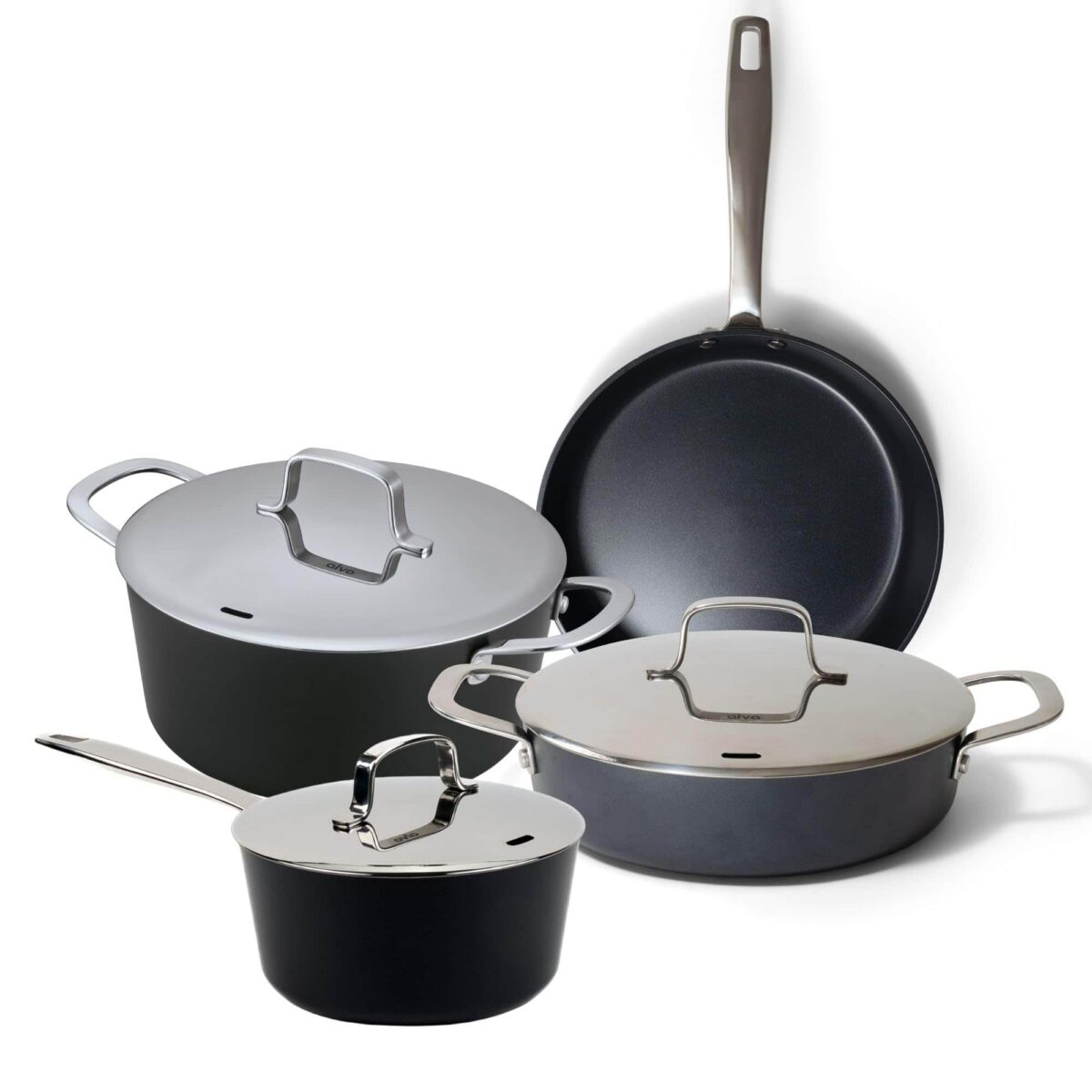 f0af801e-0b11-412f-aeac-dc39d9eb270d.jpg Alva - Maestro 7-Piece Ceramic Nonstick Cookware Set - Black