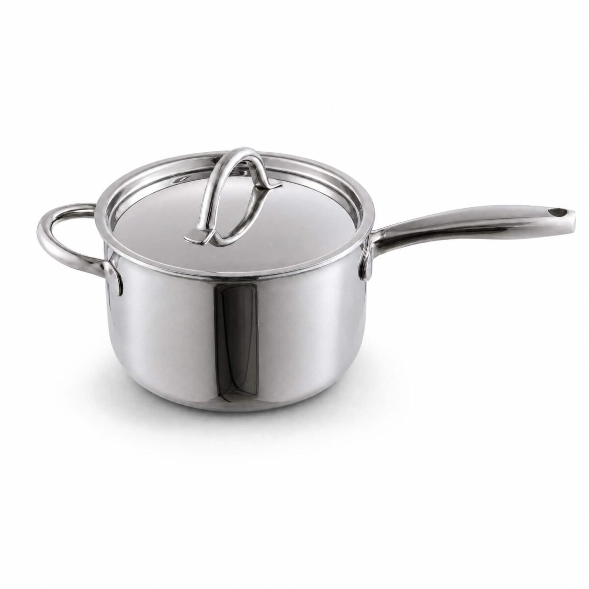 f0bc3c18-27b8-49f4-9732-1379fbe6b271.jpg Fortune Candy - 3.5 Qt Stainless Steel Sauce Pan with Lid, 304 Stainless Steel Cooking Pot, Gas & Electric Stovetop Compatible - Silver