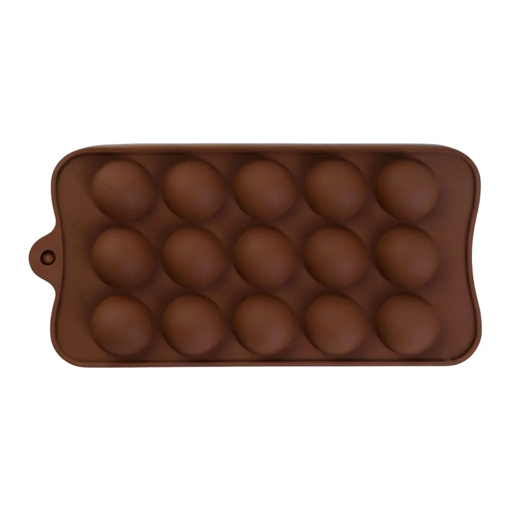 f25bfc8f-088a-4946-845c-ebb476d58fc2.jpg Kitcheniva - Silicone Half Sphere Chocolate Drop Mold (4.1 x 8.4 Inch)