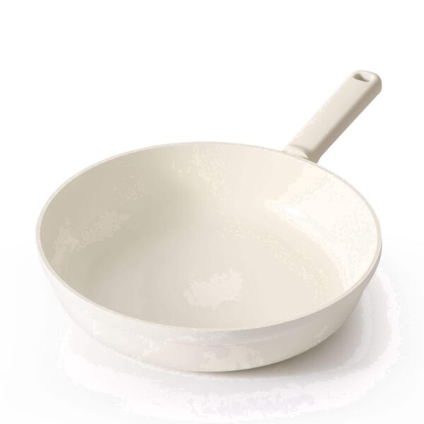 f3785a7f-fbd2-4b73-9820-ebf188f83da9.jpg SENSARTE - 10" Nonstick Ceramic Frying Pan Skillet, Induction Omelette Pan, Healthy Cookware with Stay-Cool Handle, Dishwasher Safe - White