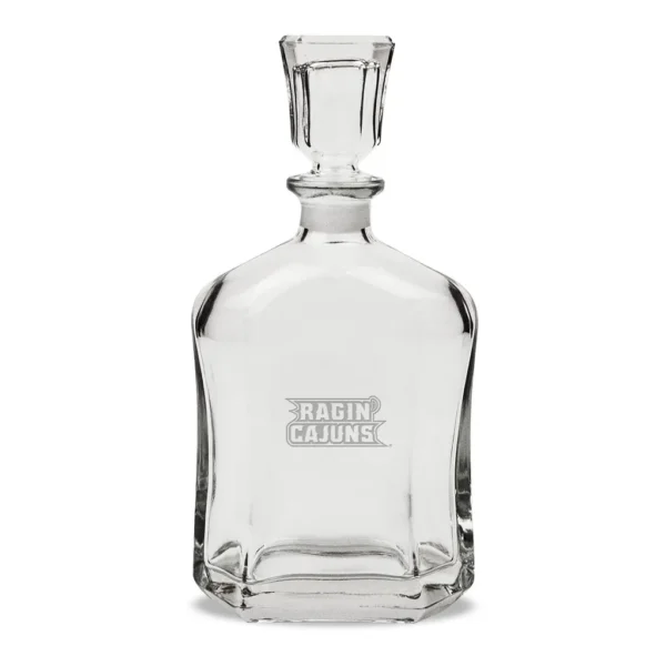 f81bc0b6-6026-4347-965b-af03e18773ef.jpg Jardine - Louisiana Ragin' Cajuns 23.75oz. Crystal Whiskey Decanter - Multicolor