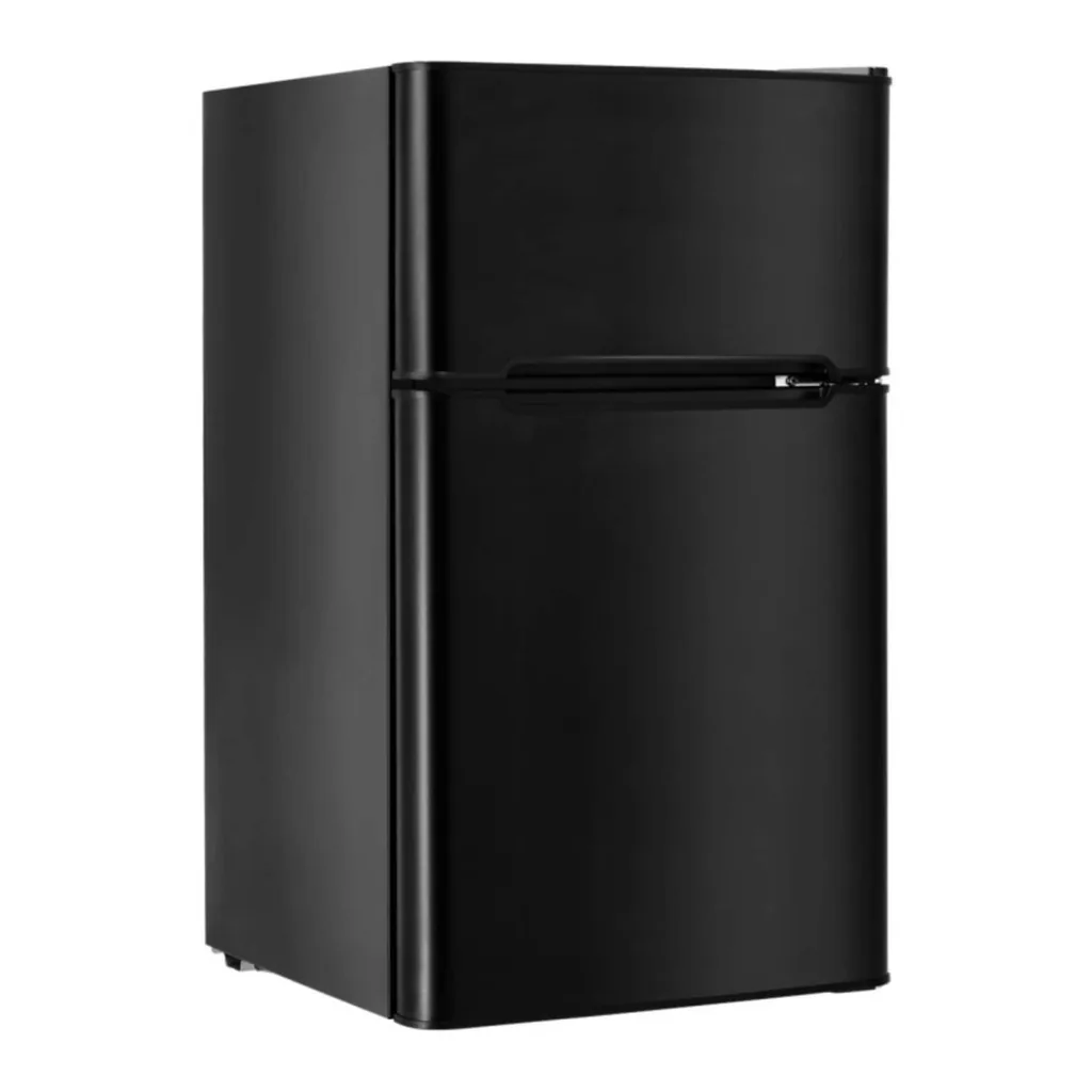 f9240a40-26c8-4b34-a661-3af46e4fffcf.jpg LUCKY ONE - 3.2 cu ft Freestanding Compact Refrigerator with Freezer - Glass Shelves LED Light - Gray
