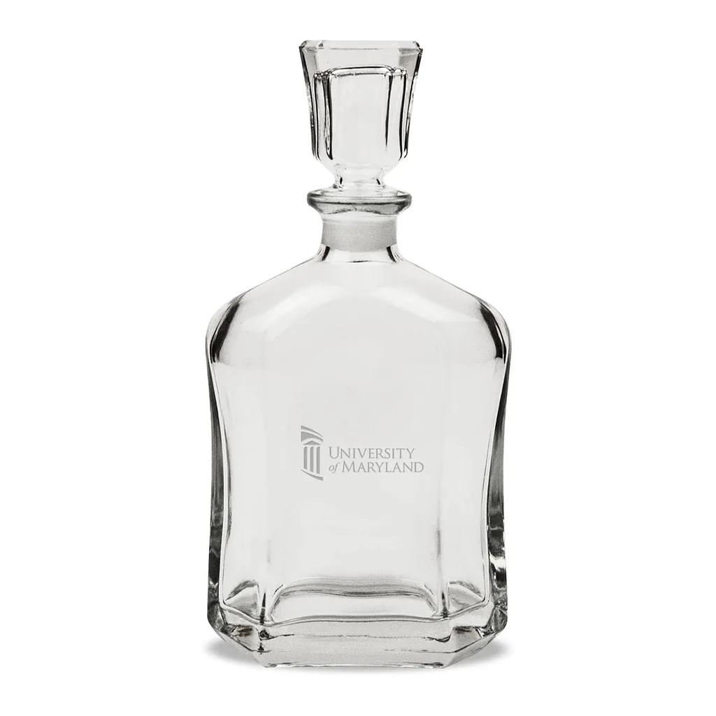 fada9c9b-e5ca-4561-a351-0d5b537343d3.jpg Jardine - University of Maryland Baltimore 23.75oz. Crystal Whisky Decanter - Multicolor