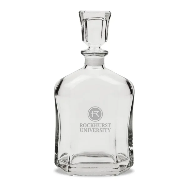 fb1a0b0b-c4f1-41a6-9659-adb6708798a5.jpg Jardine - Rockhurst Hawks 23.75oz. Crystal Whisky Decanter - Multicolor