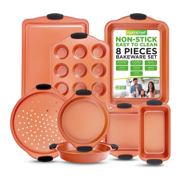 fb55caa6-f5a9-422d-9f71-50c31ad289d7.jpg NutriChef - 8 Piece Baking Pans Set - Nonstick
