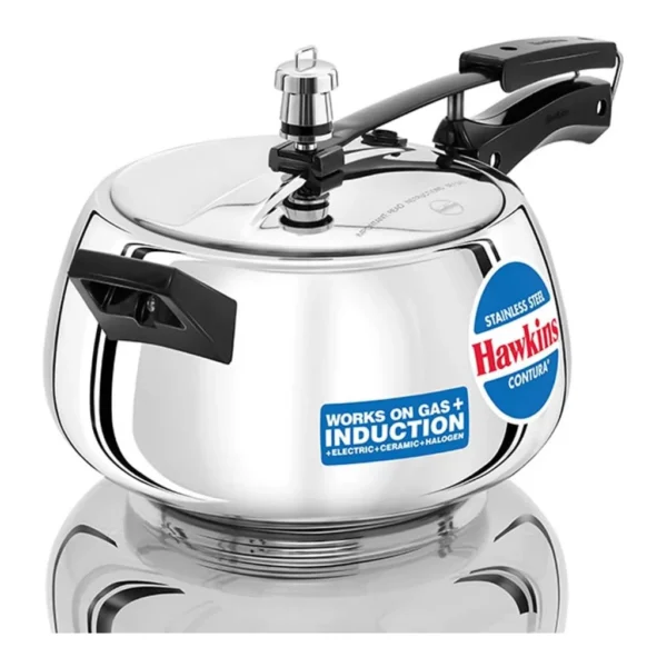 fba9ae34-48f2-46c6-9e4f-de72ac0677b5.jpg Hawkins SSC50 5L Stainless Steel Pressure Cooker – Silver