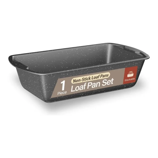 fc2450ad-4dac-4756-a17a-cbf9c0e1cace.jpg Bakken- Swiss - Loaf Pan 11" – Nonstick, Carbon Steel, PTFE-Free, Oven & Dishwasher Safe, Stackable - Gray Marble