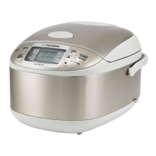 fc32a37e-c718-4068-95d2-9548137c1bac.jpg Zojirushi NS-TSC10AXH 5.5 Cup Micom Rice Cooker & Warmer – Stainless Gray